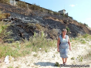 Пожар на территории Приморского ХПП чудом не перекинулся на территорию детского лагеря